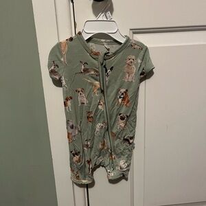 Posh Peanut Posh Puppy zippered romper